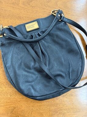 Marc by Marc Jacobs Black Leather Hillier Shoulder Hobo Bag